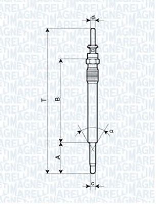 MAGNETI MARELLI 062900009304 -  Свеча накаливания